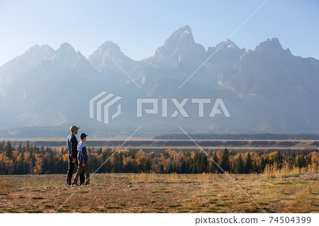 family in grand teton family in grand teton 74504399