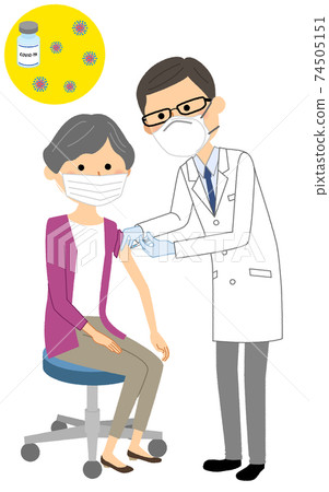Elderly people to be vaccinated Elderly people to be vaccinated 74505151