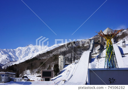 People who jump on the Hakuba ski jumping platform People who jump on the Hakuba ski jumping platform 74506282