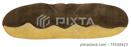 手繪插畫的甜點心小餅 手繪插畫的甜點心小餅 74508423