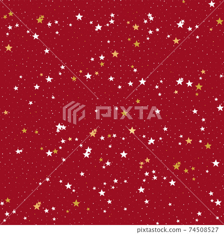 Snowflakes and stars. Seamless Holiday Pattern - Stock Illustration ...