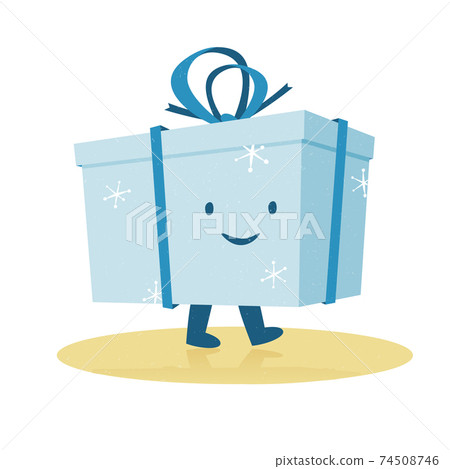 Hanukkah celebration with gift box.Blue Chanukah giftbox for the Jewish holiday Hanukkah or Chanukah. Cartoon style vector illustration. Hanukkah celebration with gift box.Blue Chanukah giftbox for the Jewish holiday Hanukkah or Chanukah. Cartoon style vector illustration. 74508746