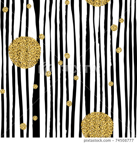 Hand drawn black vertical stripes seamless... - Stock Illustration ...