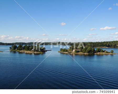 View from the ferry from Sweden to Finland 74509941