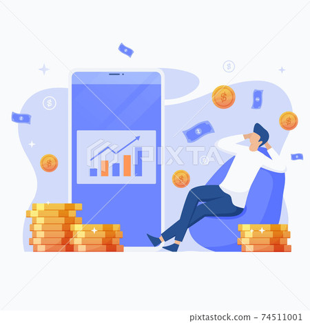money, businessman, vector 74511001