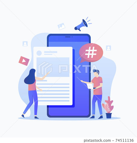 social, social network, vector 74511136