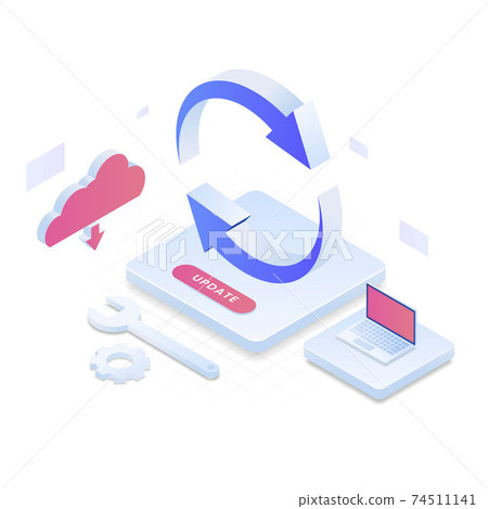 gears, vector, isometric 74511141