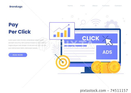 vector, marketing, online 74511157