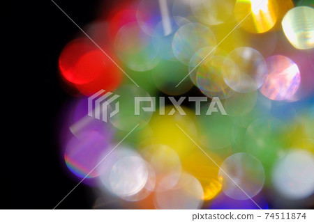 Jet-black black background, jewel-like glass ball bokeh expression 6 Jet-black black background, jewel-like glass ball bokeh expression 6 74511874