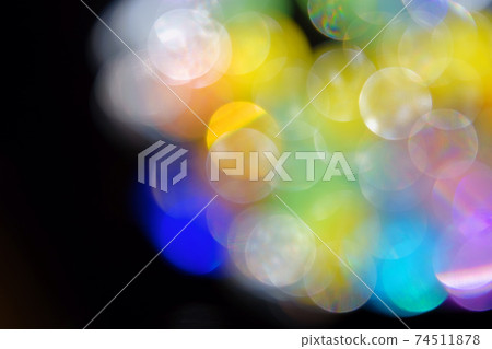Jet-black black background, jewel-like glass ball bokeh expression 8 Jet-black black background, jewel-like glass ball bokeh expression 8 74511878