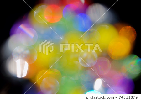 Jet-black black background, jewel-like glass ball bokeh expression 9 Jet-black black background, jewel-like glass ball bokeh expression 9 74511879