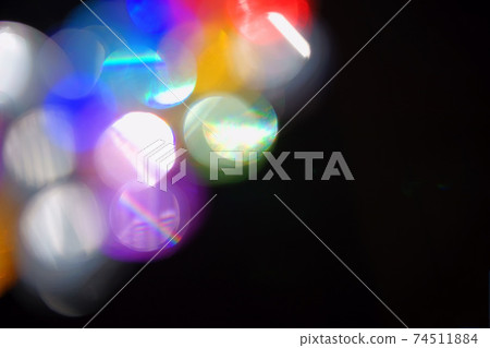 Jet-black black background, jewel-like glass ball bokeh expression 12 Jet-black black background, jewel-like glass ball bokeh expression 12 74511884