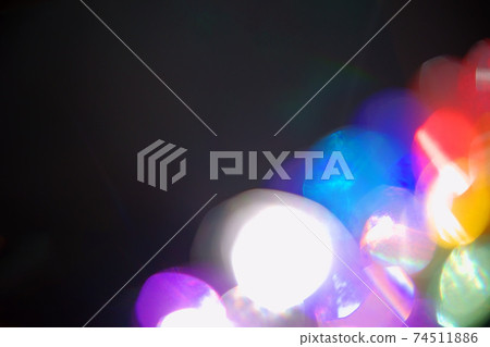 Jet-black black background, jewel-like glass ball bokeh expression 14 Jet-black black background, jewel-like glass ball bokeh expression 14 74511886