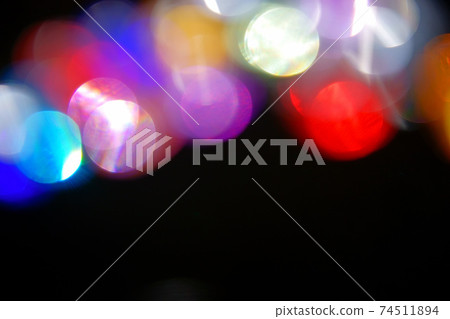 Jet-black black background, jewel-like glass ball bokeh expression 20 Jet-black black background, jewel-like glass ball bokeh expression 20 74511894