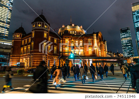 Tokyo cityscape of Japan Declaration of emergency tomorrow decision. Most infected with 1591 people. Tokyo Station with dark clouds ... Business Warrior = 6th Tokyo cityscape of Japan Declaration of emergency tomorrow decision. Most infected with 1591 people. Tokyo Station with dark clouds ... Business Warrior = 6th 74511946