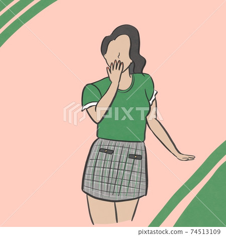 Woman in throwing kiss pose Woman in throwing kiss pose 74513109
