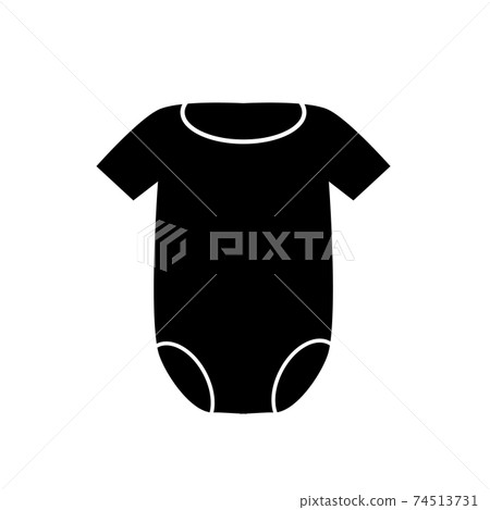 baby cloth icon on white background. baby bodysuit sign. flat style. baby cloth icon on white background. baby bodysuit sign. flat style. 74513731