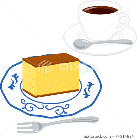 Castella and coffee 74514654