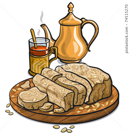 halvah and tea 74515270