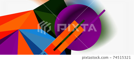 Trendy 3d geometric composition, design template for business or technology presentation, internet poster or web brochure cover Trendy 3d geometric composition, design template for business or technology presentation, internet poster or web brochure cover 74515321