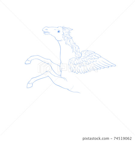 Pegasus, constellation picture, autumn constellation 74519062