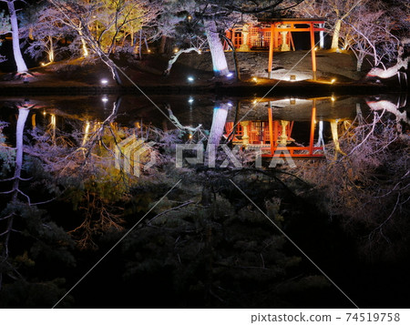 Todaiji Kagamiike lit up 74519758