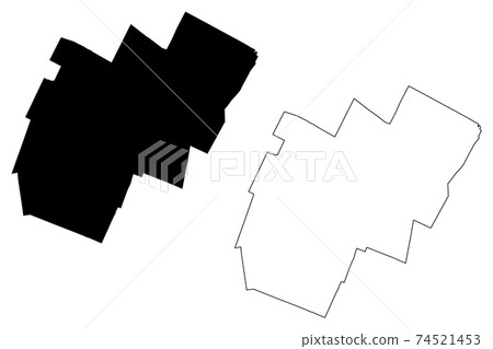 Washington County, State of Vermont (U.S. county, United States of America, USA, U.S., US) map vector illustration, scribble sketch Washington map 74521453