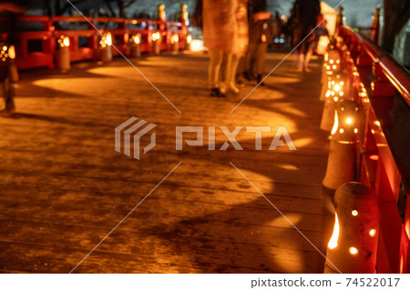 會津圖片蠟燭節敦賀城堡走廊橋 74522017