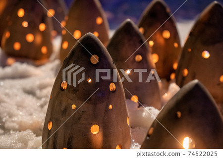 會津圖片蠟燭節：陶器漏光 74522025