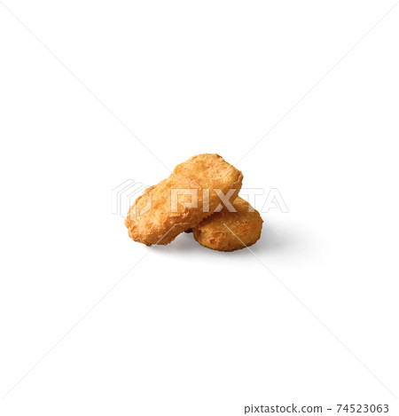 Nucket Fried chicken isolated on white background 74523063