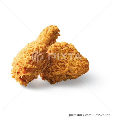 fried chicken isolated on white background 74523066