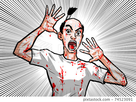 Surprise, man, horror, man, t-shirt, thriller, horror Surprise, man, horror, man, t-shirt, thriller, horror 74523091