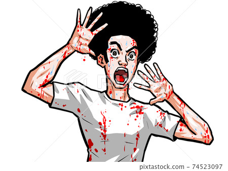 Surprise, man, horror, man, t-shirt, thriller, horror Surprise, man, horror, man, t-shirt, thriller, horror 74523097