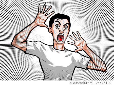 Surprise, man, horror, man, t-shirt, thriller, horror Surprise, man, horror, man, t-shirt, thriller, horror 74523100