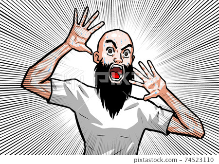 Surprise, man, horror, man, t-shirt, thriller, horror Surprise, man, horror, man, t-shirt, thriller, horror 74523110