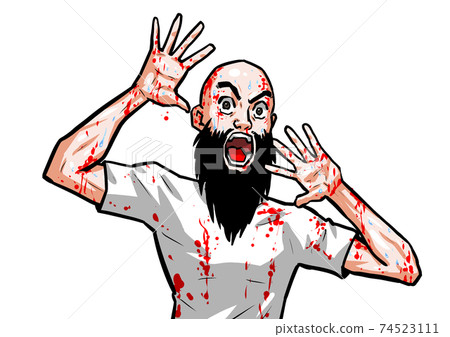 Surprise, man, horror, man, t-shirt, thriller, horror Surprise, man, horror, man, t-shirt, thriller, horror 74523111