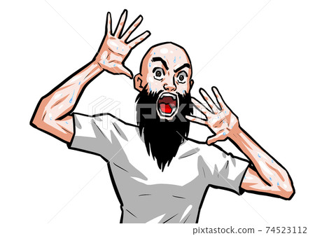 Surprise, man, horror, man, t-shirt, thriller, horror Surprise, man, horror, man, t-shirt, thriller, horror 74523112