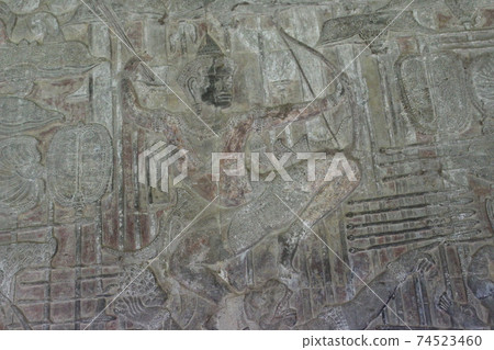 Angkor Wat, dry season, Cambodia 74523460