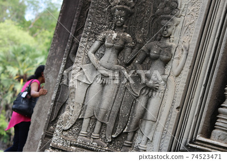 Angkor Wat, dry season, Cambodia 74523471