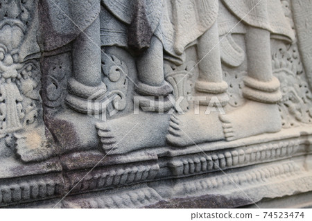 Angkor Wat, dry season, Cambodia 74523474