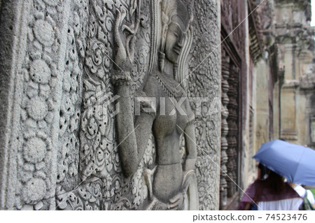 Angkor Wat, dry season, Cambodia 74523476