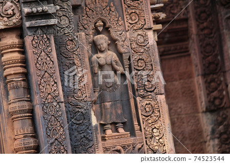 Banteay Srei of World Heritage Angkor Archaeological Group Banteay Srei of World Heritage Angkor Archaeological Group 74523544