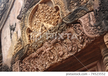 Banteay Srei of World Heritage Angkor Archaeological Group Banteay Srei of World Heritage Angkor Archaeological Group 74523552