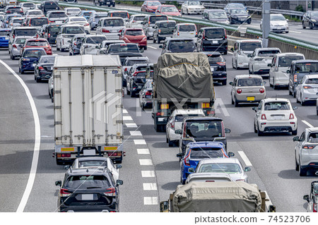 公路擁堵圖像 公路擁堵圖像 74523706