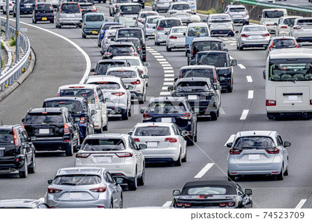 公路擁堵圖像 74523709