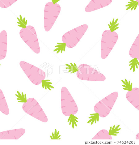 seamless pattern with carrots isolated on white seamless pattern with carrots isolated on white 74524205