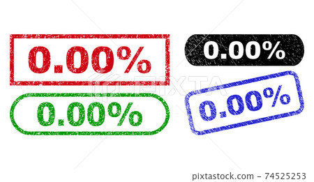 0.00% Rectangle Seals with Corroded Style - Stock Illustration ...