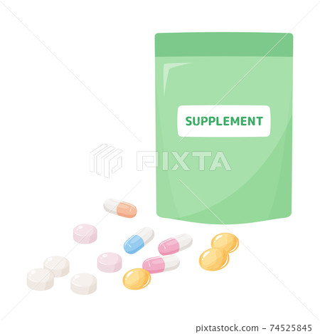 Supplement illustrations_bags and medicines Supplement illustrations_bags and medicines 74525845
