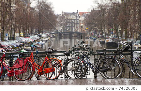 bicycles in amsterdam bicycles in amsterdam 74526303