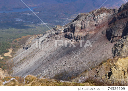 霜盛開的萬代山（日本100座著名的山脈） 74526609